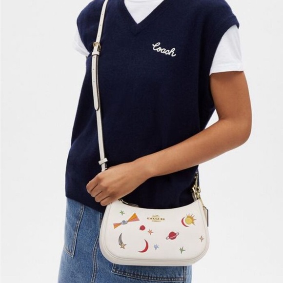 New Coach X Observed By Us Teri Shoulder Bag In Leather With Print - Picture 3 of 9